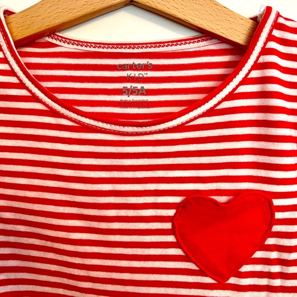 NWT Carters Heart Pocket Dress, Size 5 - Picture 3 of 3